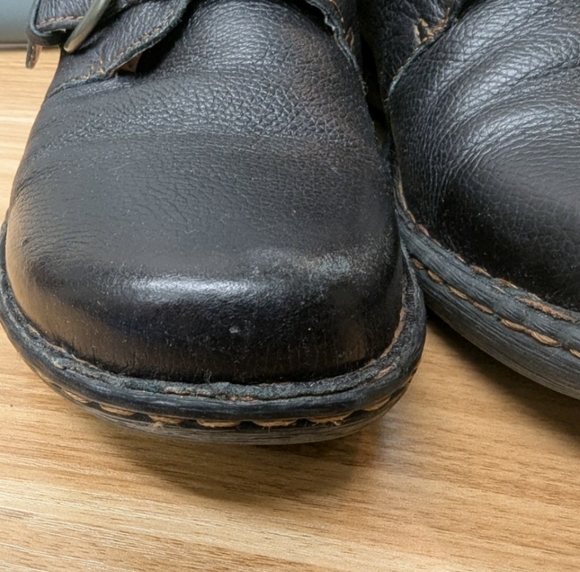 Boc Born Concept women's size 9 black leather slip ons - Picture 8 of 12